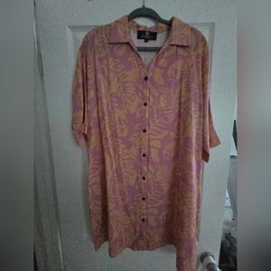 Lexbreezy Aloha Button Down Dress